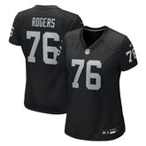 Caleb Rogers Las Vegas Raiders Women's Team Game Jersey Black - Nike