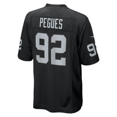 JJ Pegues Las Vegas Raiders Team Game Jersey Black - Nike