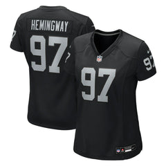 Tonka Hemingway Las Vegas Raiders Women's Team Game Jersey Black - Nike