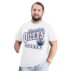 Edmonton Oilers - G-III Sports by Carl Banks Adaptive Headliner T-Shirt White