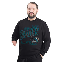 San Jose Sharks - G-III Sports by Carl Banks Adaptive Headliner Fleece Sweatshirt Black