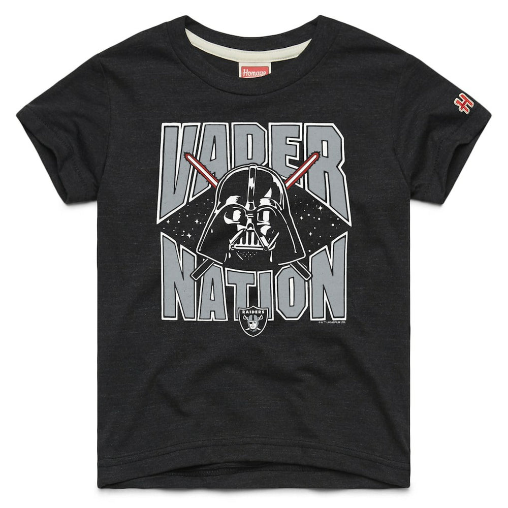 Las Vegas Raiders Homage Youth Star Wars x NFL Tri-Blend T-Shirt Black - NFL