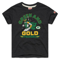 Green Bay Packers Homage Youth Star Wars x NFL Tri-Blend T-Shirt Black - NFL