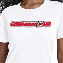 Carolina Hurricanes - Starter Women's Team Stripe T-Shirt White