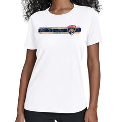 Florida Panthers - Starter Women's Team Stripe T-Shirt White