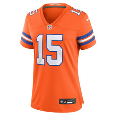 Nik Bonitto Denver Broncos Women's Alternate 2 Mile High Collection 1977 Throwback Game Jersey Orange - Nike