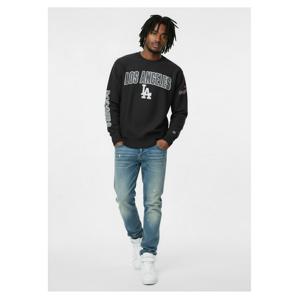 Los Angeles Dodgers Champion Reverse Weave Chenille Sweatshirt discount
