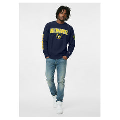 Milwaukee Brewers Champion Reverse Weave Chenille Sweatshirt Lifestyle