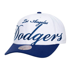 Los Angeles Dodgers Mitchell & Ness Unisex XL Script Pro Crown Snapback Hat Lifestyle
