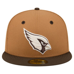 Arizona Cardinals New Era Two-Tone Walnut 59FIFTY Fitted Hat Light Brown/Dark Brown - NFL