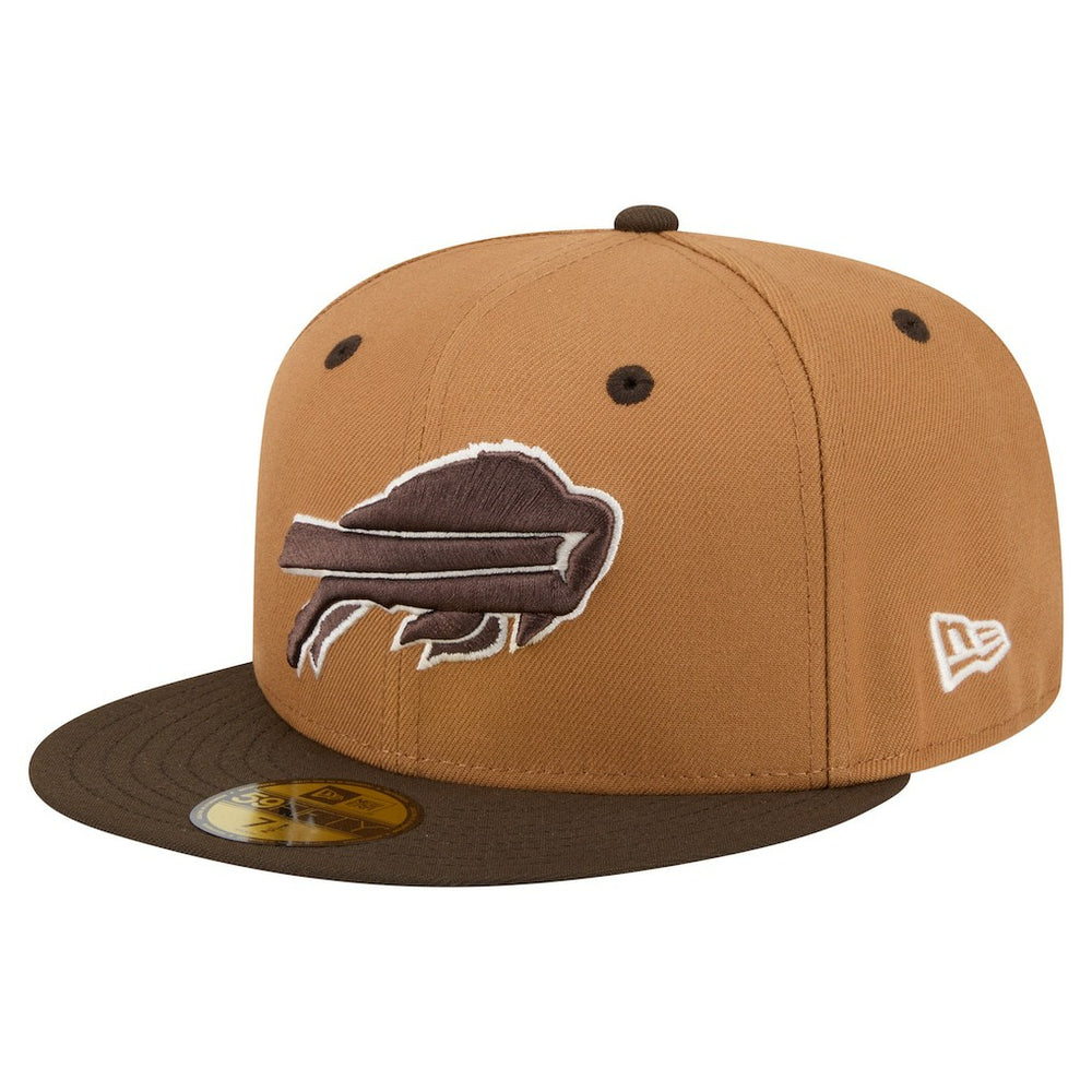 Buffalo Bills New Era Two-Tone Walnut 59FIFTY Fitted Hat Light Brown/Dark Brown - NFL