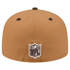 Chicago Bears New Era Two-Tone Walnut 59FIFTY Fitted Hat Light Brown/Dark Brown - NFL