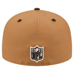Cleveland Browns New Era Two-Tone Walnut 59FIFTY Fitted Hat Light Brown/Dark Brown - NFL