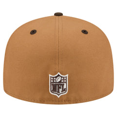 Houston Texans New Era Two-Tone Walnut 59FIFTY Fitted Hat Light Brown/Dark Brown - NFL