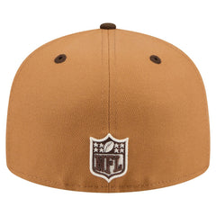 San Francisco 49ers New Era Two-Tone Walnut 59FIFTY Fitted Hat Light Brown/Dark Brown - NFL