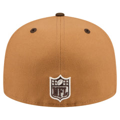 Tampa Bay Buccaneers New Era Two-Tone Walnut 59FIFTY Fitted Hat Light Brown/Dark Brown - NFL