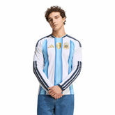 Adidas Argentina National Team FIFA x World Cup 2026 Home Replica Long Sleeve Jerseys - White