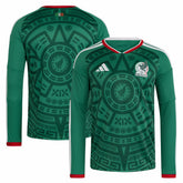 Adidas Mexico National Team FIFA x World Cup 2026 Home Replica Long Sleeve Jerseys - Green