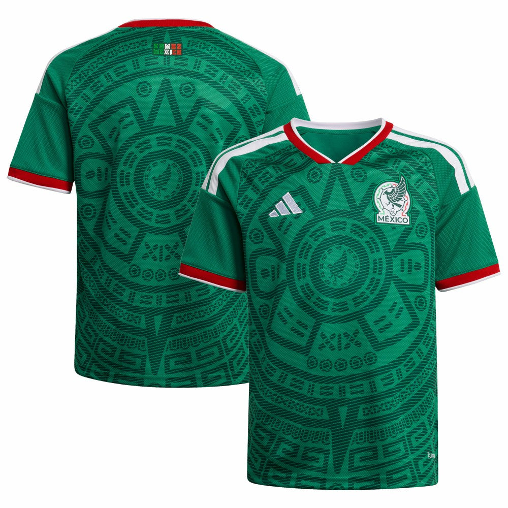 Adidas Mexico National Team Youth FIFA x World Cup 2026 Home Replica Jerseys - Green