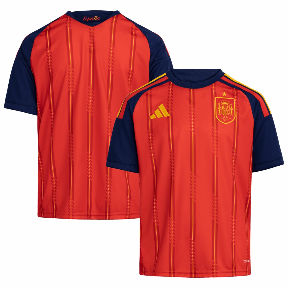 Adidas Spain National Team Youth FIFA x World Cup 2026 Home Replica Jerseys - Red
