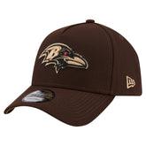 Baltimore Ravens New Era Burnt Wood A-Frame 9FORTY Adjustable Hat Dark Brown - NFL