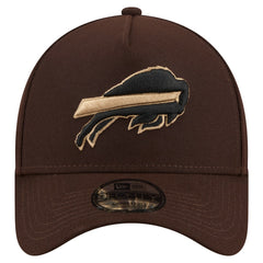 Buffalo Bills New Era Burnt Wood A-Frame 9FORTY Adjustable Hat Dark Brown - NFL