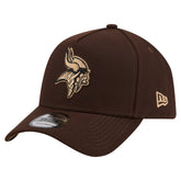 Minnesota Vikings New Era Burnt Wood A-Frame 9FORTY Adjustable Hat Dark Brown - NFL