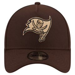 Tampa Bay Buccaneers New Era Burnt Wood A-Frame 9FORTY Adjustable Hat Dark Brown - NFL