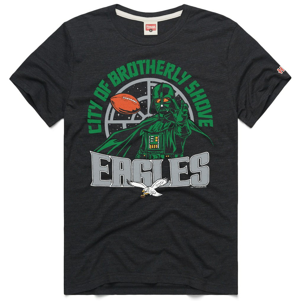 Philadelphia Eagles Homage Unisex Star Wars x NFL Tri-Blend T-Shirt Charcoal - NFL