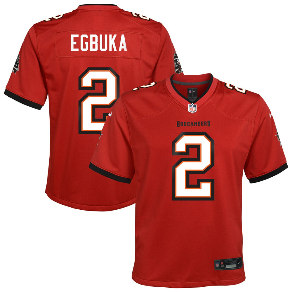 Emeka Egbuka Tampa Bay Buccaneers Youth Team Game Jersey Red - Nike