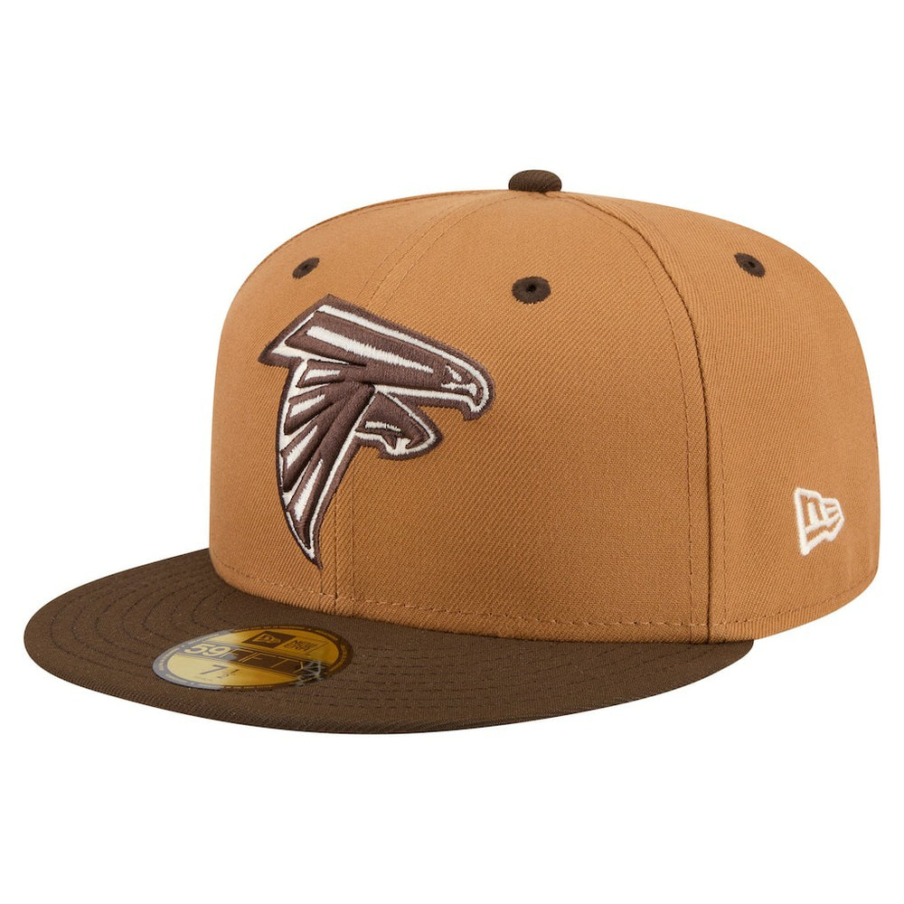 Atlanta Falcons New Era Two-Tone Walnut 59FIFTY Fitted Hat Light Brown/Dark Brown - NFL