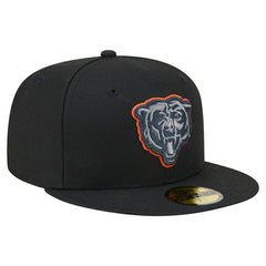 Chicago Bears New Era Color Pop 59FIFTY Fitted Hat Black - NFL