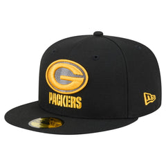 Green Bay Packers New Era Color Pop 59FIFTY Fitted Hat Black - NFL