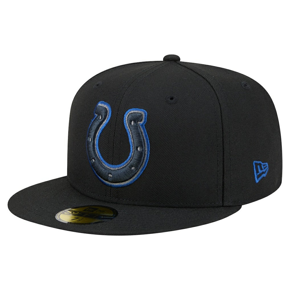 Indianapolis Colts New Era Color Pop 59FIFTY Fitted Hat Black - NFL