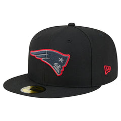 New England Patriots New Era Color Pop 59FIFTY Fitted Hat Black - NFL