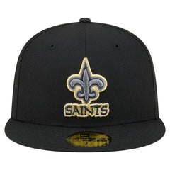 New Orleans Saints New Era Color Pop 59FIFTY Fitted Hat Black - NFL
