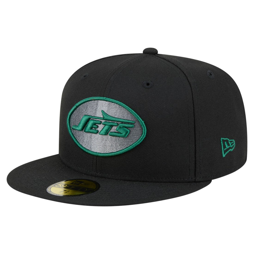 New York Jets New Era Color Pop 59FIFTY Fitted Hat Black - NFL