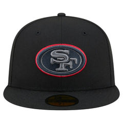 San Francisco 49ers New Era Color Pop 59FIFTY Fitted Hat Black - NFL