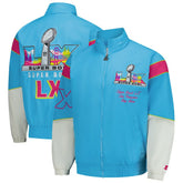 Super Bowl LX Starter The Gust Full-Zip Hooded Jacket Light Blue - NFL