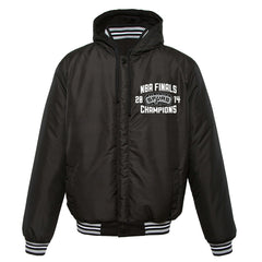 NBA - San Antonio Spurs JH Design 2014 NBA Finals Fleece Full-Zip Varsity Jacket - Black