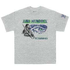 Seattle Seahawks Ceremony of Roses Jimi Hendrix Vintage Athletic T-Shirt Heather Gray - NFL