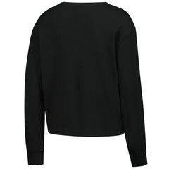 Indianapolis Colts New Era Women's Sport Night Thermal Long Sleeve Cropped T-Shirt Black - NFL