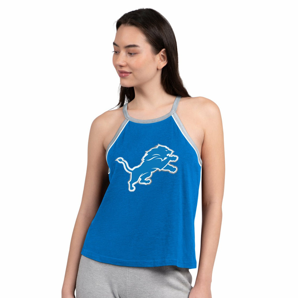 Detroit Lions G-III 4Her by Carl Banks Women's Redemption Win Slub Tank Top Royal - NFL