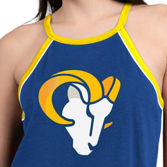 Los Angeles Rams G-III 4Her by Carl Banks Women's Redemption Win Slub Tank Top Royal - NFL