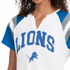 Detroit Lions Starter Women's Game On Notch Neck T-Shirt White - NFL