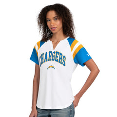 Los Angeles Chargers Starter Women's Game On Notch Neck T-Shirt White - NFL