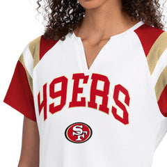 San Francisco 49ers Starter Women's Game On Notch Neck T-Shirt White - NFL