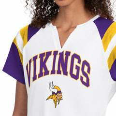 Minnesota Vikings Starter Women's Game On Notch Neck T-Shirt White - NFL