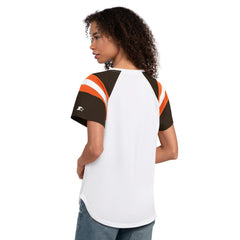 Cleveland Browns Starter Women's Game On Notch Neck T-Shirt White - NFL