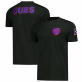 Chicago Cubs New Era Puerto Rico Country Flag T-Shirt Lifestyle